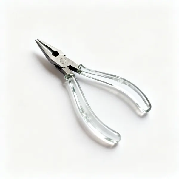 A pair of grozing pliers for glass