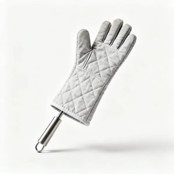 Heatproof gloves: A pair of long heatproof kiln gloves