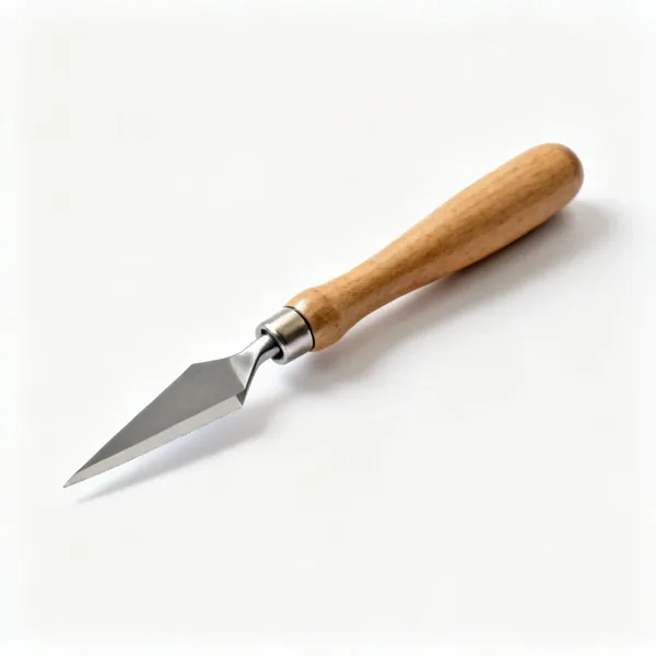 A stained glass lead knife