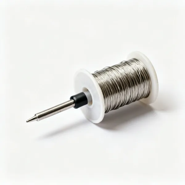 A reel of stained glass solder wire