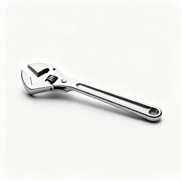 A lever jar opener with adjustable V shaped gripping jaws and a long handle