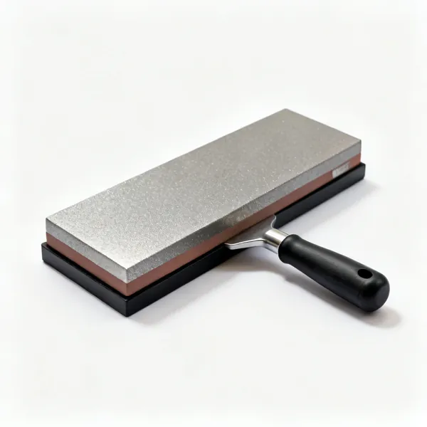 Flattening plate: A flat diamond lapping plate for flattening sharpening stones
