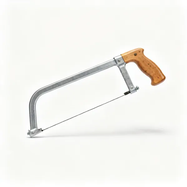 Coping saw: Wooden handle and thin narrow blade