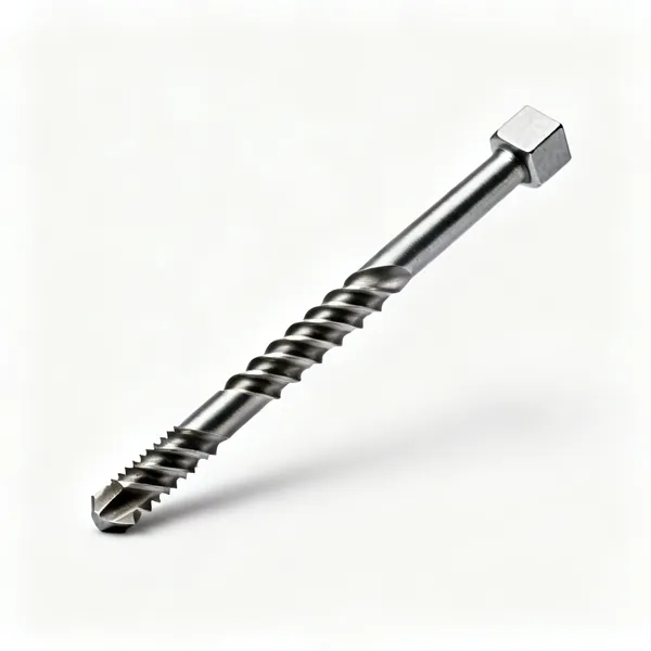 A hand reamer with straight fluted tapered cutting body and square drive end