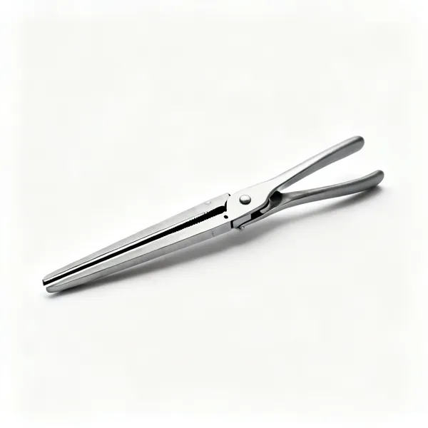 A hand seamer tool with wide flat parallel jaws and two long handles