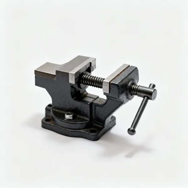 Small clamp-on vice: A small clamp on bench vice with a table edge clamp screw and smooth jaws