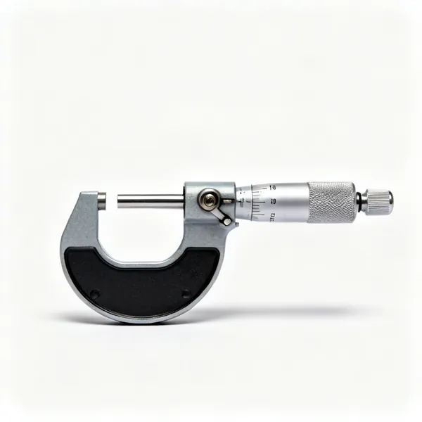 Micrometer: Thimble scale and ratchet knob