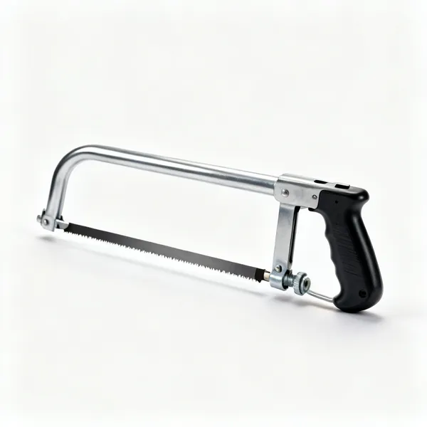 Hacksaw: Tensioning screw and pistol grip handle