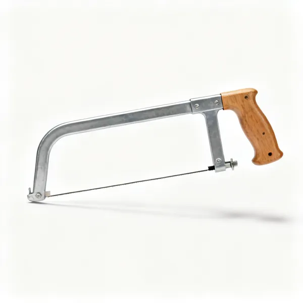 Coping saw: Wooden handle and thin narrow blade