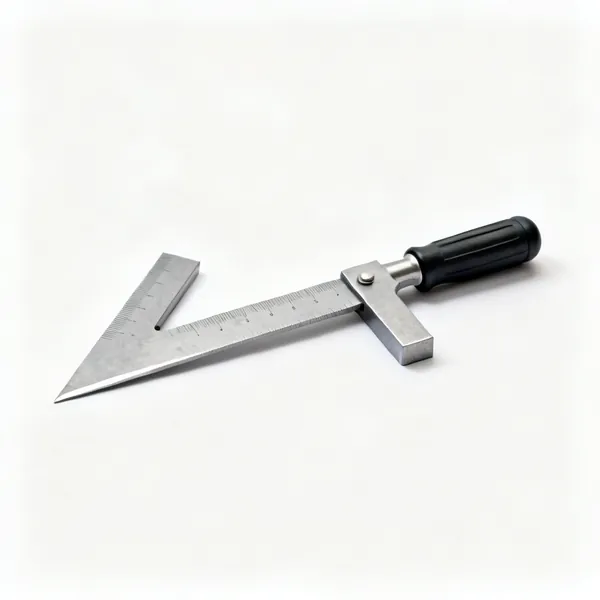 Engineer's square: An all steel engineers try square with a thick stock and precision ground blade