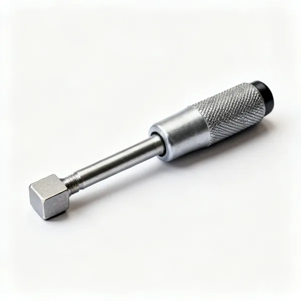 Manual impact driver: A manual hand impact driver with a knurled body and a square drive end