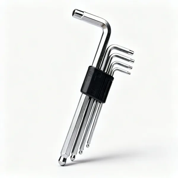 A set of L-shaped hex allen keys of graduated sizes