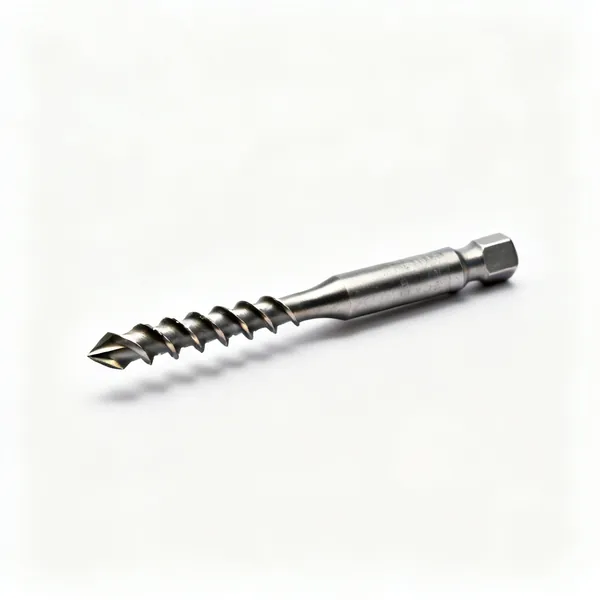 A set of screw extractor bits with reverse spiral flutes