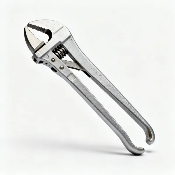 A pair of water pump pliers with adjustable slip-joint jaws