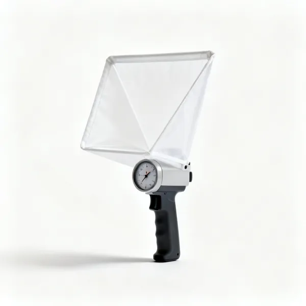 A balometer air flow capture hood