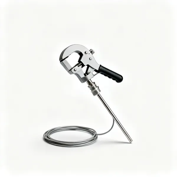 Pipe clamp probe: A pipe clamp temperature probe with a lead