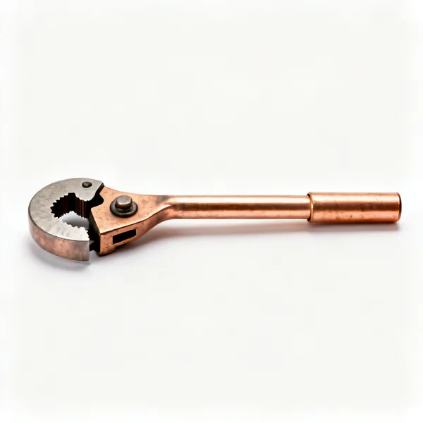 A copper tube flaring tool with a yoke