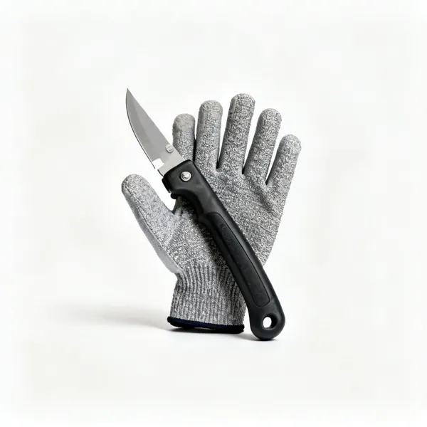 Cut resistant gloves: A pair of cut resistant work gloves