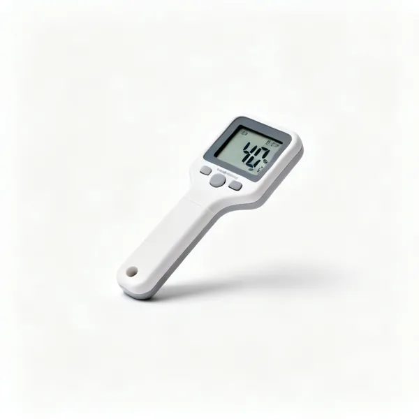 A digital hygrometer humidity gauge