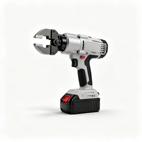 A battery powered press fitting tool with jaws