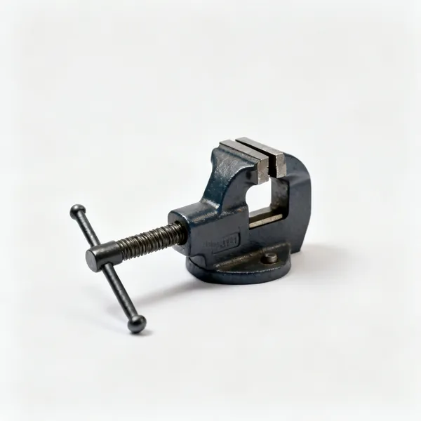 A bench peg clamp with a screw