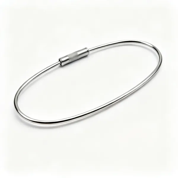 An oval steel bracelet mandrel