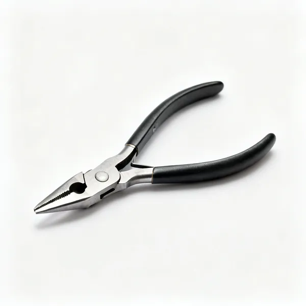 Chain nose pliers: A pair of chain nose jewellery pliers