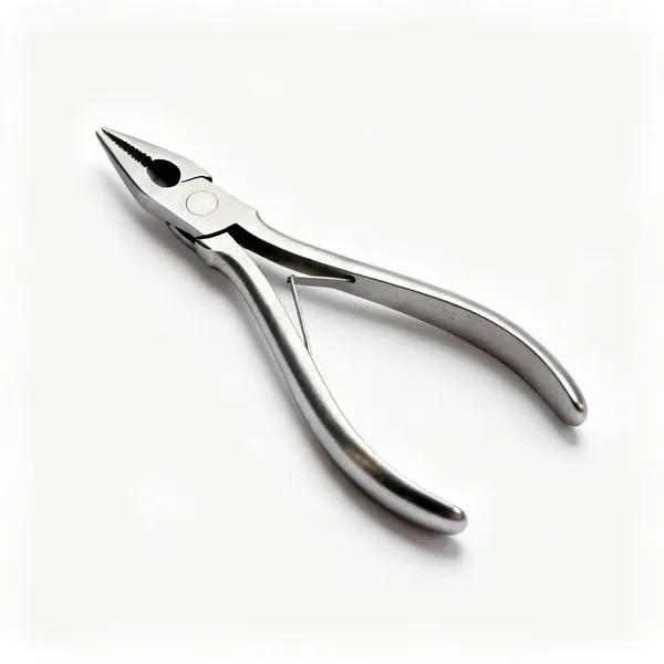 Half round pliers: A pair of half round jewellery pliers