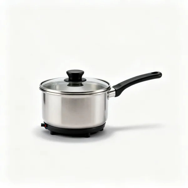 A small heated pickle pot with a lid
