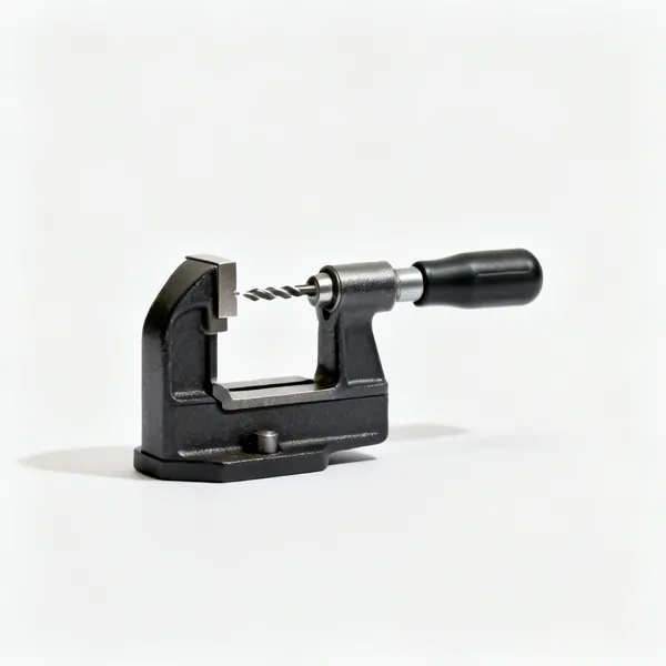 A pin vice holding a small drill bit