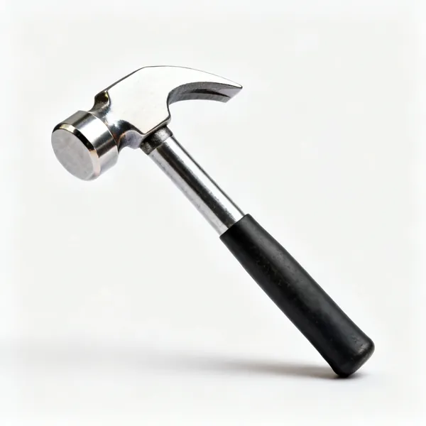 A small planishing hammer with a polished face