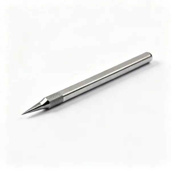 A steel scriber with a carbide point
