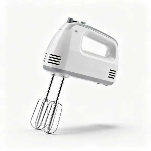 Hand mixer: A handheld electric mixer with two beaters