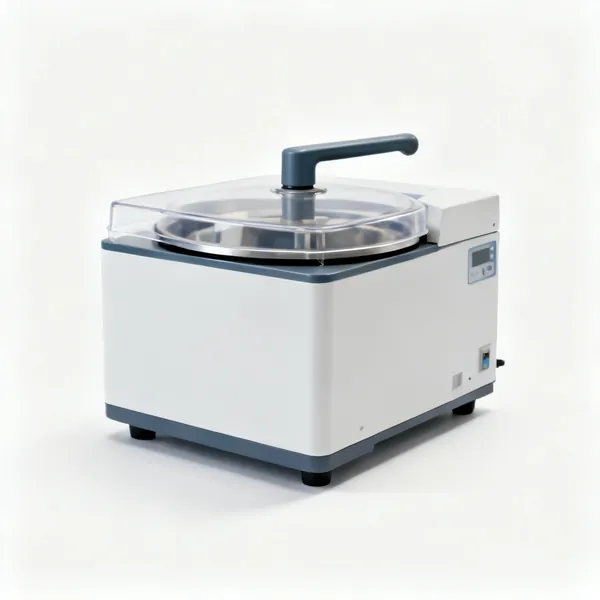 A benchtop laboratory centrifuge
