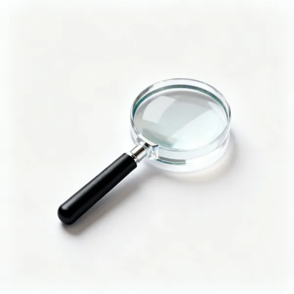 A laboratory hand lens magnifier
