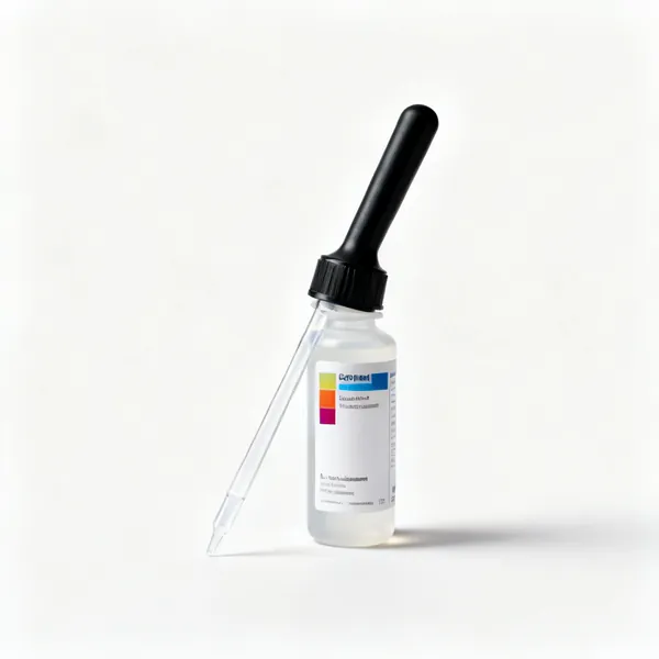 Indicators: Bottles of laboratory indicator solutions