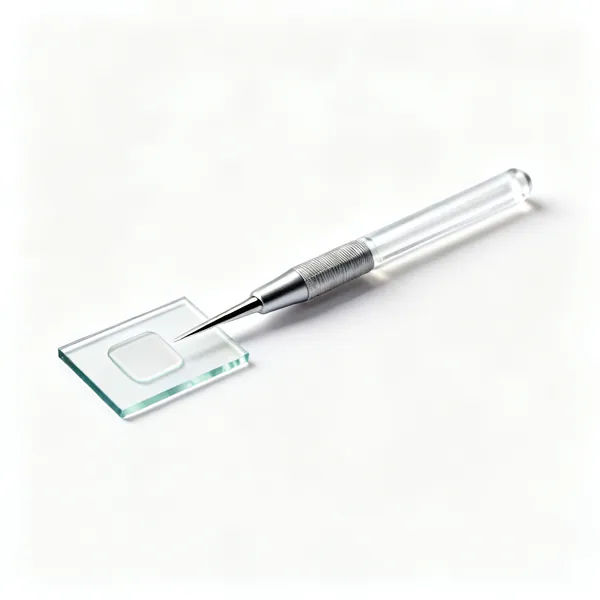 Glass microscope slides with coverslips