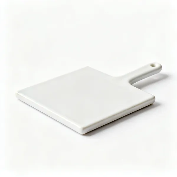 White tile: A white ceramic laboratory tile