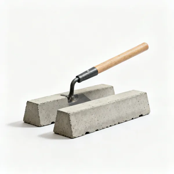 Edging and kerbs: Two concrete paving edging kerb units