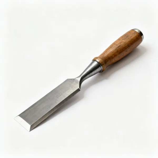 A wide bolster chisel with a guard