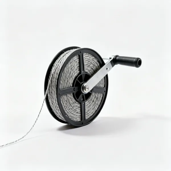 A chalk line reel