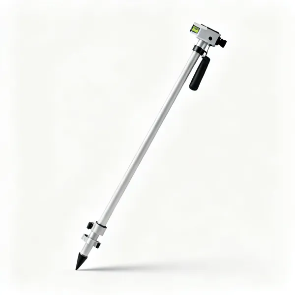 A telescopic levelling staff rod