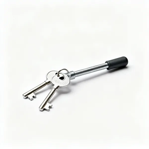 Manhole keys: A pair of manhole cover lifting keys