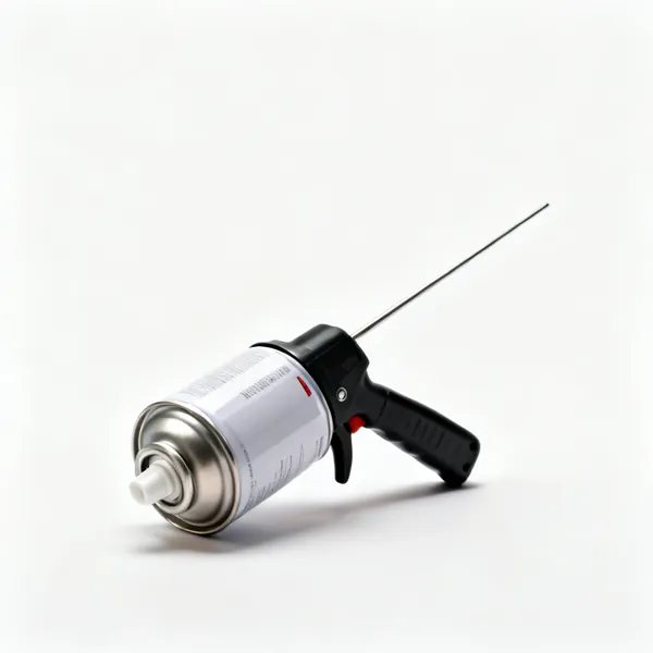 An inverted line marking spray paint can