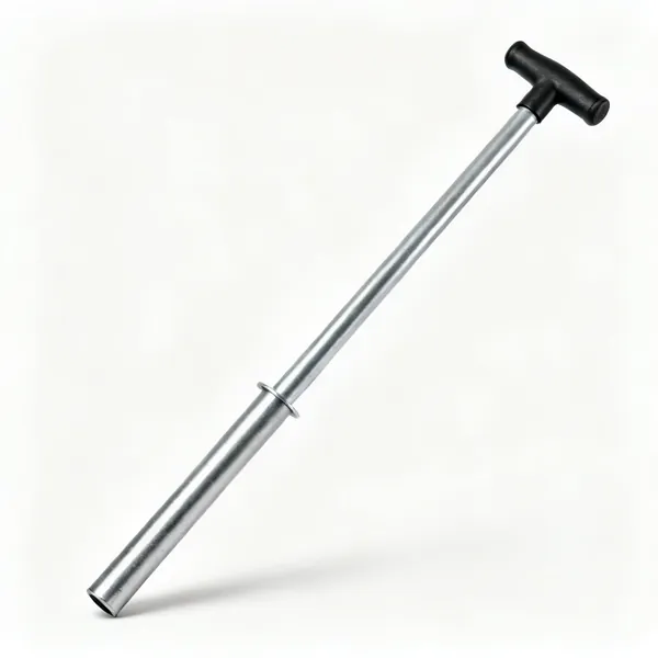 A steel post rammer tube