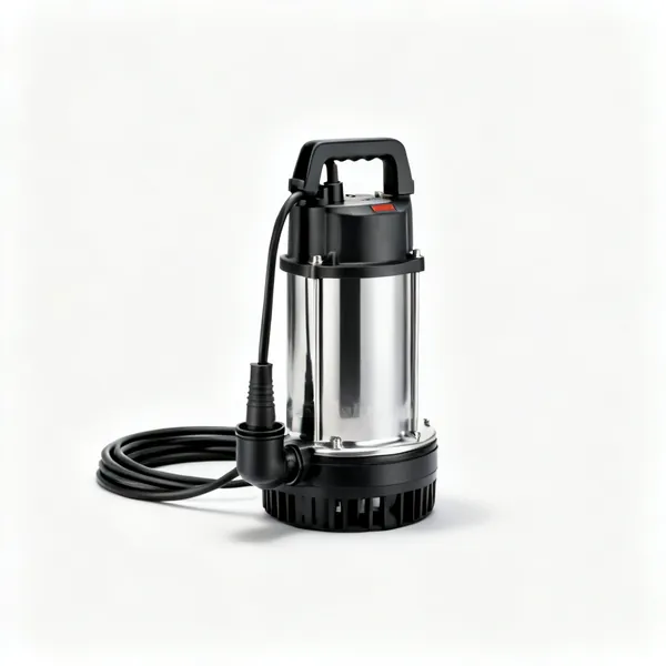 Submersible pump: A submersible water pump with a hose