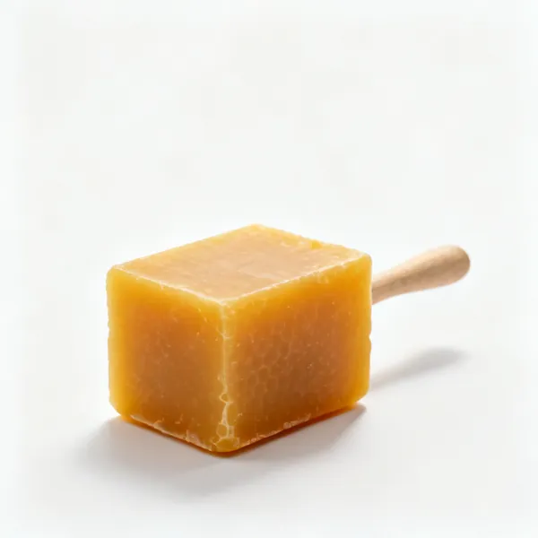 A block of beeswax