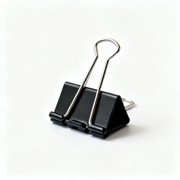 Black binder clips
