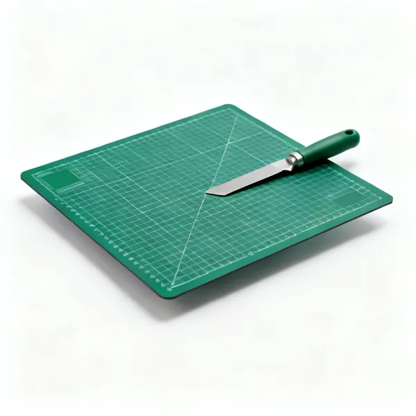 A green self healing cutting mat