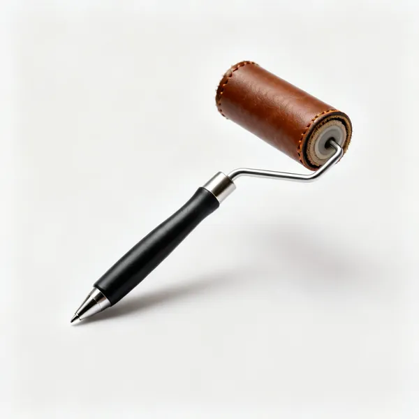 Edge paint roller: A leather edge paint applicator roller pen